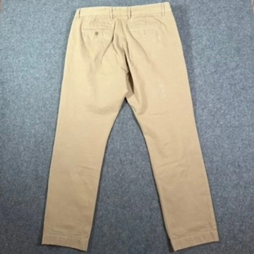 Todd Snyder Mens Selvedge Chino Pants Khaki Tan 100% Japanese Cotton 36x32